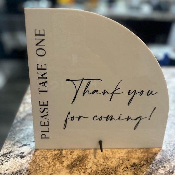 Amazon Other - Favor sign for wedding or event